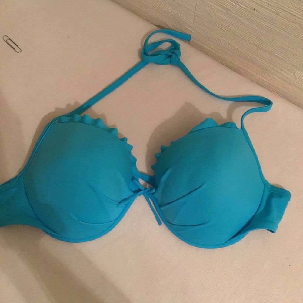 Victoria's Secret Neon Blue Push Up Bikini Top